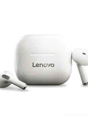 Бездротові навушники lenovo lp40 white навушники вкладиші з бо...