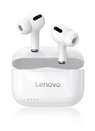 Bluetooth навушники lenovo lp1s white бездротові навушники з b...