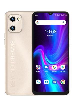 Потужний смартфон umidigi f3 se 4/128gb gold мобільний телефон...