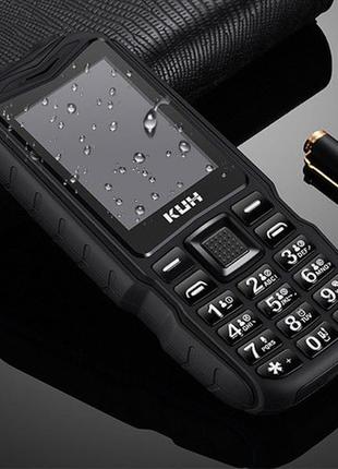 Мобільний телефон land rover t3 (kuh t3) чорний захищений кноп...