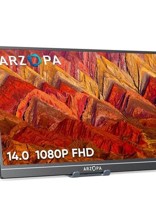 14" портативний монітор arzopa a1 gamut slim black багатофункц...