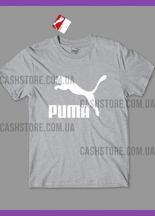 Футболка puma 'archive logo' з биркою | пума | сіра