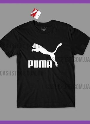 Футболка puma 'archive logo' з биркою | пума | чорна