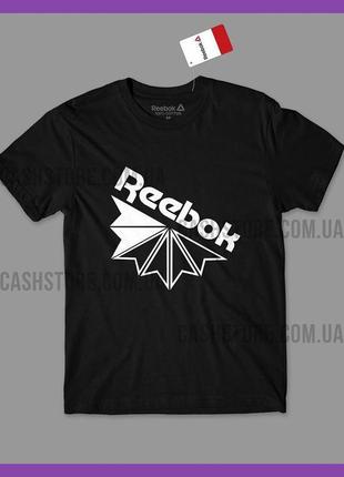 Футболка reebok 'foundation vector' з биркою | рібок | чорна