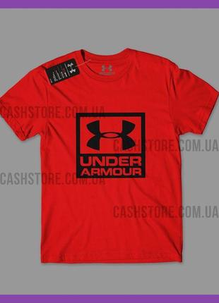 Футболка under armour 'ua squared' з биркою | андер армор | че...