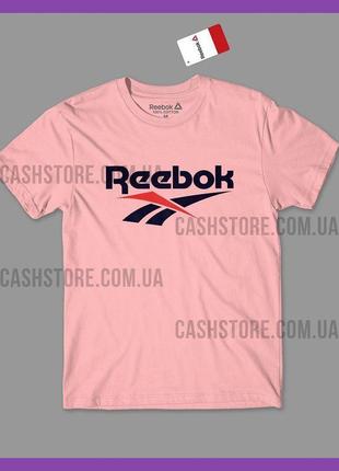 Футболка reebok 'classics vector' з биркою | рібок | рожева