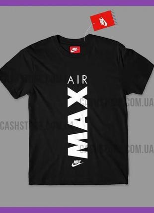 Футболка nike 'air max tee' з биркою | найк | чорна