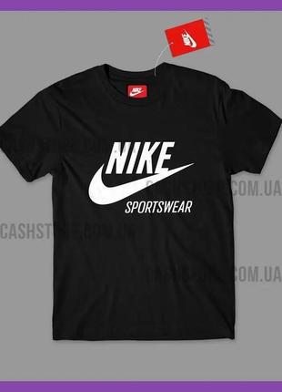 Футболка nike 'sportswear' з биркою | найк | чорна