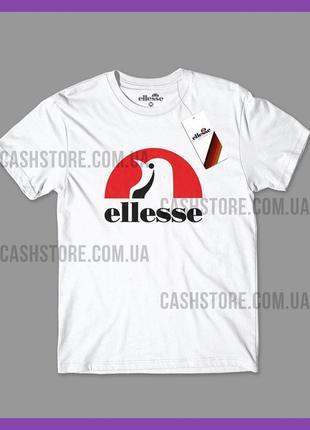 Футболка ellesse 'penguin logo' з биркою | еліс | біла