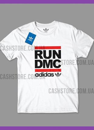 Футболка adidas originals 'run dmc' з биркою | адідас | біла