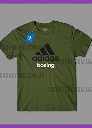 Футболка and adidas "boxing tee' з биркою | адідас | хакі