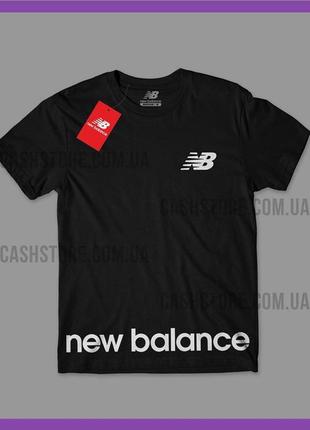 Футболка new balance 'graphic logo' з биркою | нью беланс | чорна