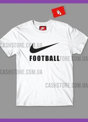 Футболка nike 'football' з биркою | найк | біла