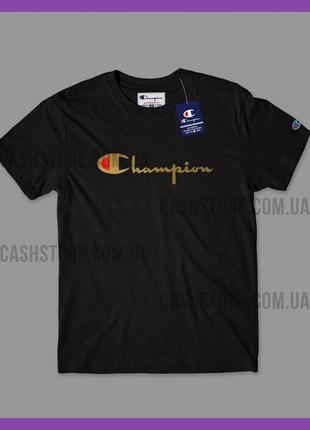 Футболка champion 'gold heritage embroidered' з биркою | чемпі...