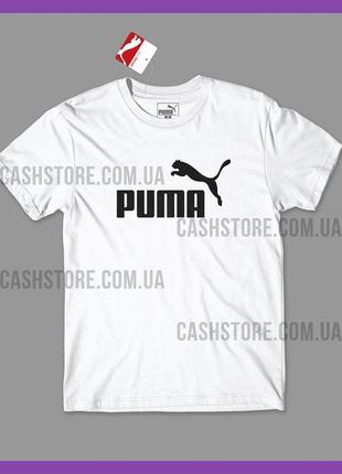 Футболка puma 'essentials tee' с биркой | пума | белая