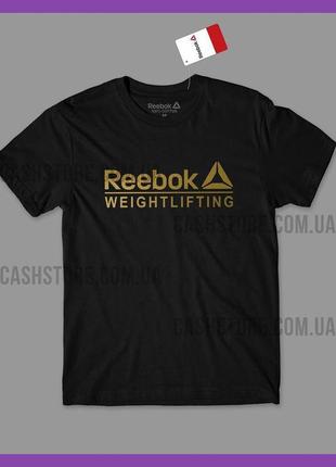 Футболка reebok 'weightlifting' з биркою | рібок | чорна