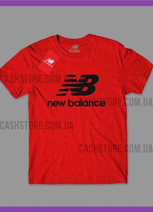 Футболка new balance 'essentials stacked logo' з биркою | нью ...