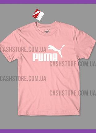 Футболка puma 'essentials tee' з биркою | пума | рожева