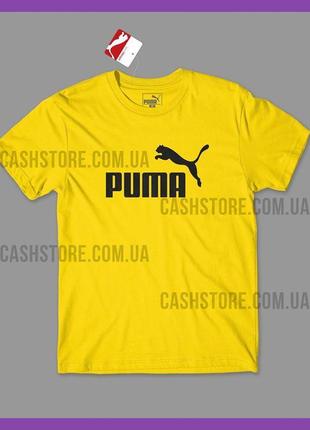 Футболка puma 'essentials tee' з биркою | пума | жовта