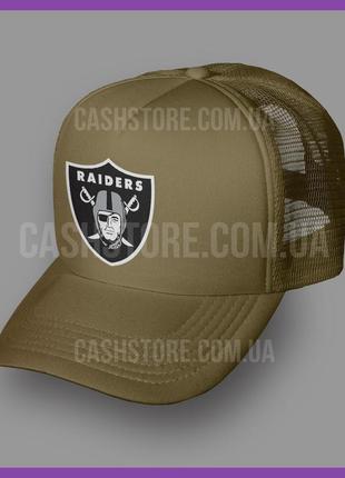 Кепка тракер oakland raiders 'legend logo' ⁇ хакі