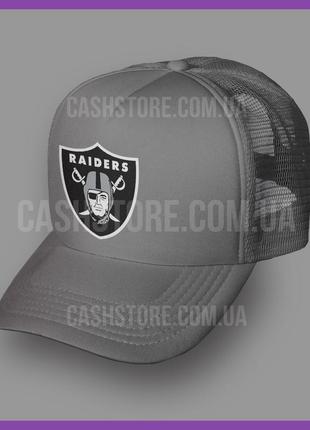 Кепка тракер oakland raiders 'legend logo' ⁇ сіра1 фото