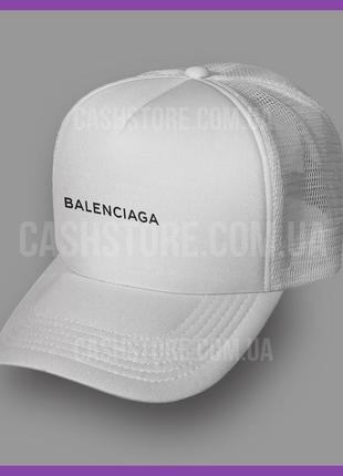 Кепка тракер balenciaga 'baseball trucker' ⁇ біла