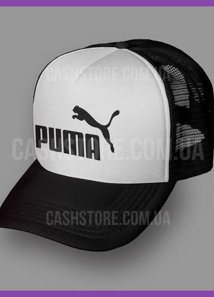 Кепка тракер puma 'ess classic logo' ⁇ темно-синя з білим лобом2 фото