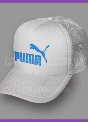 Кепка тракер puma 'ess classic logo' ⁇ темно-синя з білим лобом4 фото