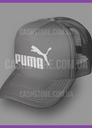 Кепка тракер puma 'ess classic logo' ⁇ темно-синя з білим лобом5 фото