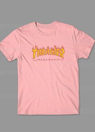 Футболка ⁇ thrasher flame ⁇ трешер ⁇ чоловіча ⁇ жіноча