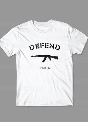 Футболка ⁇ defend paris ⁇ дефенд париж ⁇ чоловіча ⁇ жіноча