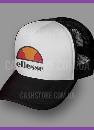 Кепка тракер ellesse 'classic logo' ⁇ червона з білим лобом2 фото