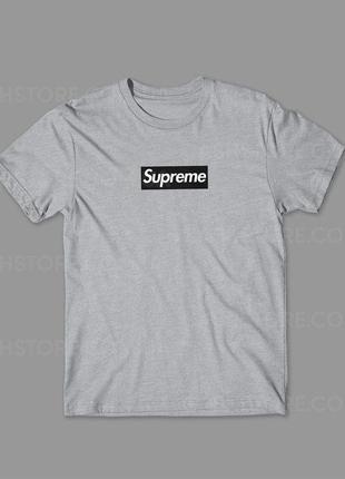 Футболка ⁇ supreme logo box ⁇ суприм ⁇ чоловіча ⁇ жіноча