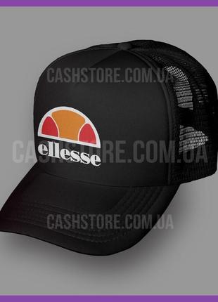 Кепка тракер ellesse 'classic logo' ⁇ чорна з білим лобом2 фото
