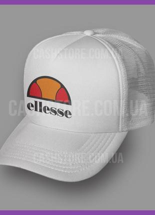 Кепка тракер ellesse 'classic logo' ⁇ чорна з білим лобом4 фото