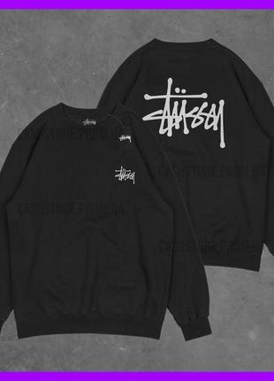 Світшот stussy чорний з біркою | стуссі | чоловічий | жіночий