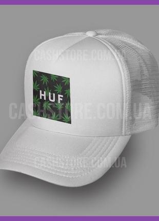 Кепка тракер huf 'cannabis logo box' ⁇ біла