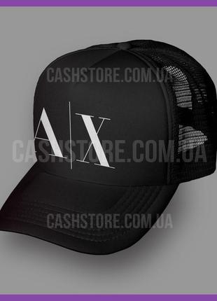 Кепка тракер armani exchange 'abstract logo' ⁇ червона з білим...5 фото