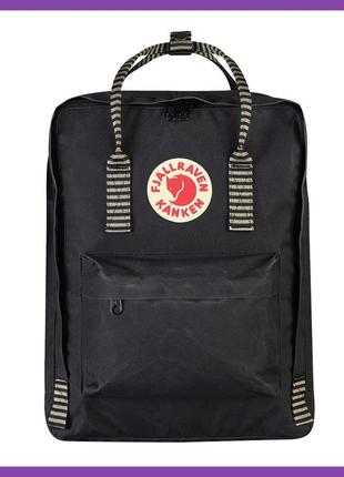 Рюкзак fjallraven kanken classic (black-grey)