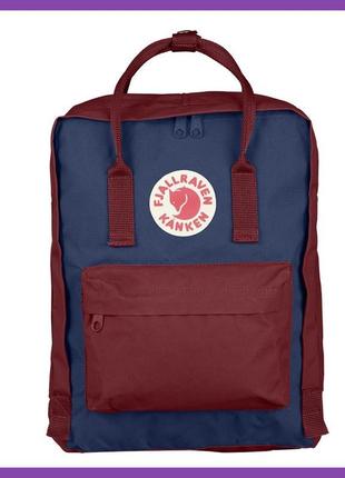 Рюкзак fjallraven kanken classic (red ox-navi blue)