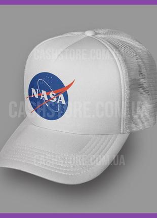 Кепка тракер asos 'nasa vintage logo' ⁇ біла