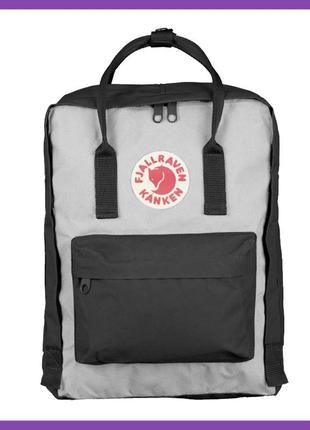 Рюкзак fjallraven kanken classic (grey-black)