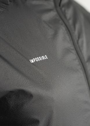 Куртка вітровка чоловіча чорна легка з капюшоном adidas7 фото