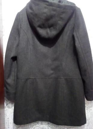 Пальто демисезонное шерстяное pimkie, размер 40 евро=46 наш2 фото