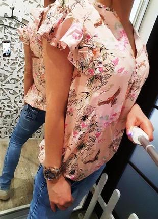 Блузка літня футболка персикова ніжна стильна жіночна ...4 фото