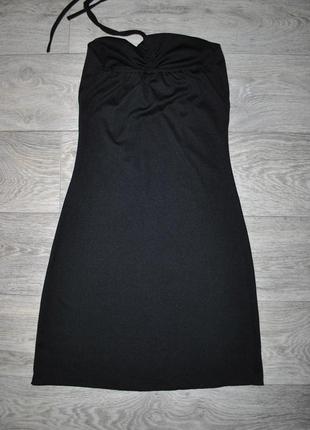 Сукня s/m вечірній тайланд чорне міні облягаюче3 фото