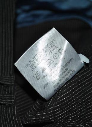 Штани s жіночі сірі штани в смужку класика з кишенями прямі7 фото