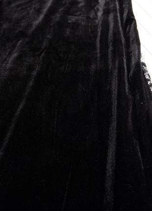 Шикарне оксамитове плаття в паєтках прикрашене рисунокм візерунко4 фото