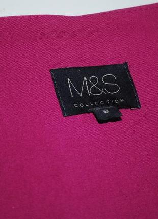 Піджак жіночий m&s бренд фуксія s приталений яскравий рожевий8 фото