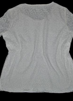 Реглан ажурний m/l жіночий з візерунком ошатний білий ніжний кофт8 фото